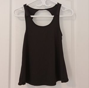 American Eagle Outfitters black tank top with split back